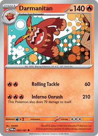 Darmanitan - SV06: Twilight Masquerade (TWM) #035/167 - Uncommon Pokémon Trading Card