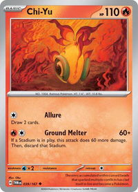 Chi-Yu - SV06: Twilight Masquerade (TWM) #039/167 - Uncommon Pokémon Trading Card