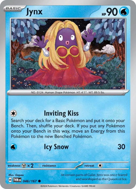 Jynx - SV06: Twilight Masquerade Pokémon trading card