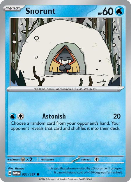 Snorunt - SV06: Twilight Masquerade Pokémon trading card
