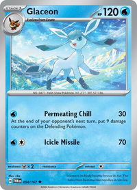 Glaceon - SV06: Twilight Masquerade (TWM) #054/167 - Uncommon Pokémon Trading Card