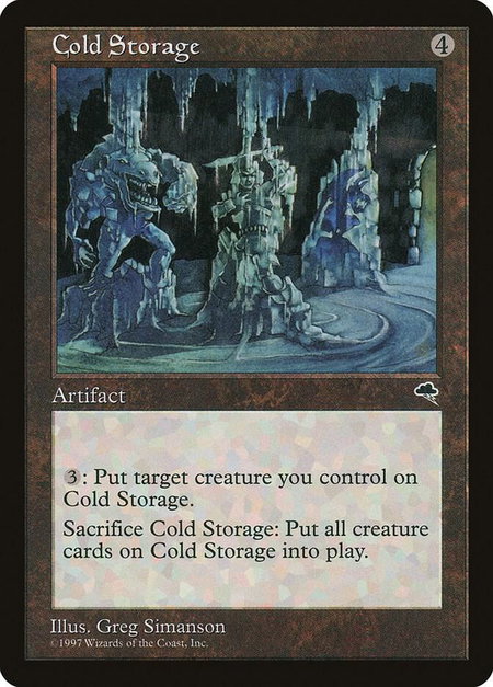 Cold Storage - Tempest Magic: The Gathering trading card