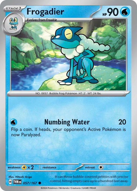 Frogadier - SV06: Twilight Masquerade Pokémon trading card
