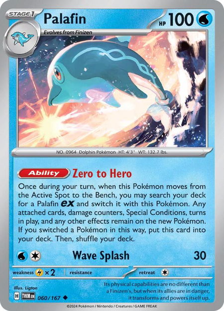 Palafin - SV06: Twilight Masquerade Pokémon trading card