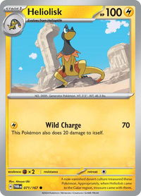 Heliolisk - 071/167 - SV06: Twilight Masquerade (TWM) #071/167 - Common Pokémon Trading Card