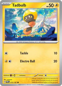 Tadbulb - SV06: Twilight Masquerade (TWM) #073/167 - Common Pokémon Trading Card