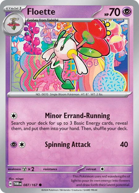 Floette - SV06: Twilight Masquerade Pokémon trading card