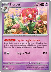 Florges - SV06: Twilight Masquerade (TWM) #088/167 - Uncommon Pokémon Trading Card