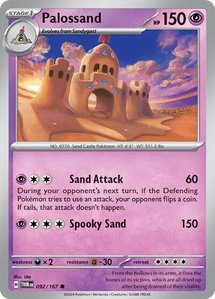Palossand - SV06: Twilight Masquerade (TWM) #092/167 - Common Pokémon Trading Card