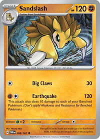 Sandslash - SV06: Twilight Masquerade (TWM) #098/167 - Uncommon Pokémon Trading Card