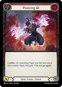 Pouncing Qi (Red) - Blitz Deck: Part the Mistveil - Zen  #ZEN011 - Common Flesh and Blood Trading Card