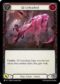 Qi Unleashed (Red) - Blitz Deck: Part the Mistveil - Zen  #ZEN012 - Common Flesh and Blood Trading Card