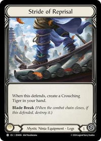 Stride of Reprisal - Blitz Deck: Part the Mistveil - Zen  #ZEN006 - Common Flesh and Blood Trading Card