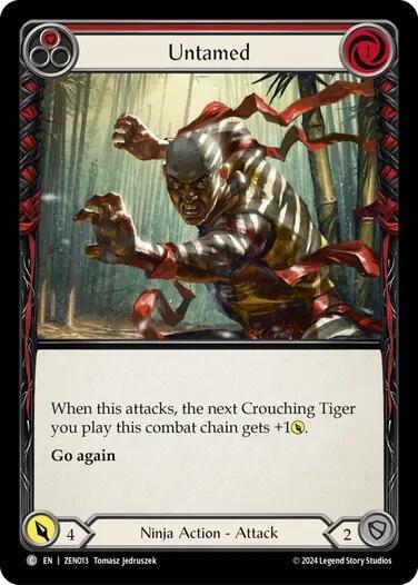 Untamed (Red) - Blitz Deck: Part the Mistveil - Zen Flesh and Blood trading card