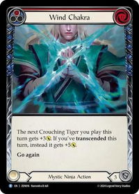 Wind Chakra - Blitz Deck: Part the Mistveil - Zen  #ZEN016 - Rare Flesh and Blood Trading Card