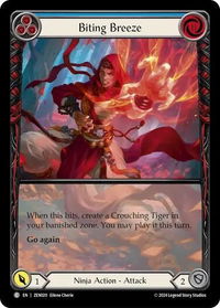 Biting Breeze (Blue) - Blitz Deck: Part the Mistveil - Zen  #ZEN020 - Common Flesh and Blood Trading Card