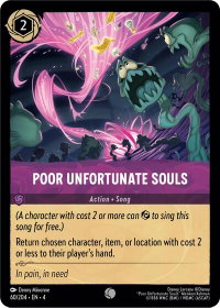 Poor Unfortunate Souls - Ursula's Return (4) #60/204 - Common Disney Lorcana Trading Card