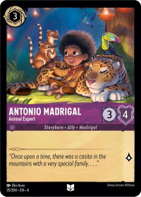 Antonio Madrigal - Animal Expert - Ursula's Return (4) #35/204 - Uncommon Disney Lorcana Trading Card