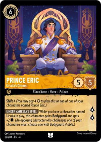 Prince Eric - Ursula's Groom - Ursula's Return (4) #22/204 - Uncommon Disney Lorcana Trading Card