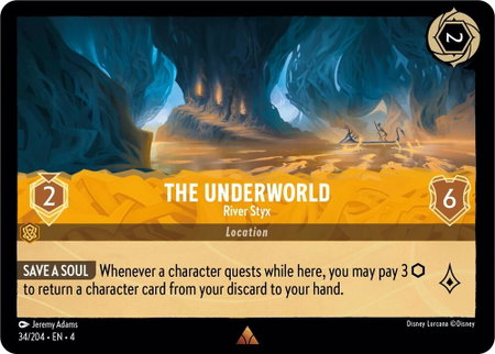 The Underworld - River Styx - Ursula's Return Disney Lorcana trading card