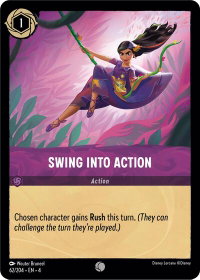 Swing into Action - Ursula's Return (4) #62/204 - Common Disney Lorcana Trading Card