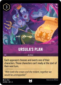 Ursula's Plan - Ursula's Return (4) #63/204 - Uncommon Disney Lorcana Trading Card