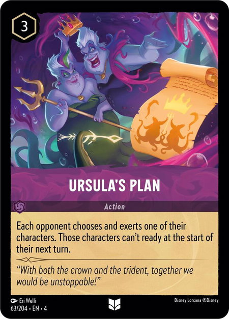 Ursula's Plan - Ursula's Return Disney Lorcana trading card