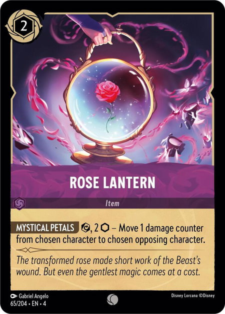 Rose Lantern - Ursula's Return Disney Lorcana trading card