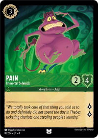 Pain - Immortal Sidekick - Ursula's Return (4) #81/204 - Uncommon Disney Lorcana Trading Card