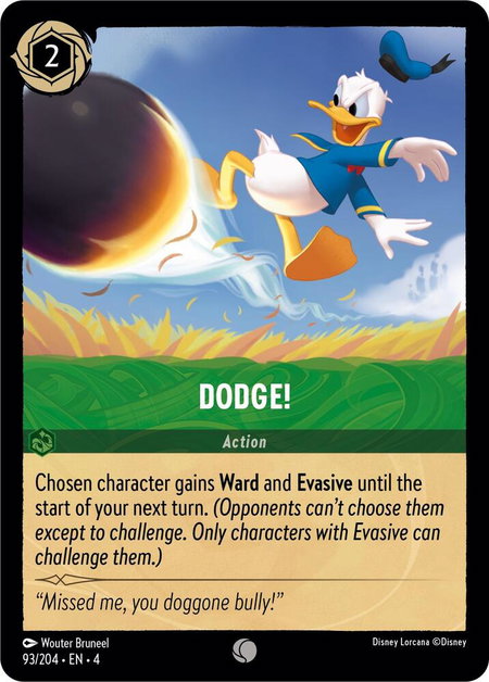 Dodge! - Ursula's Return Disney Lorcana trading card