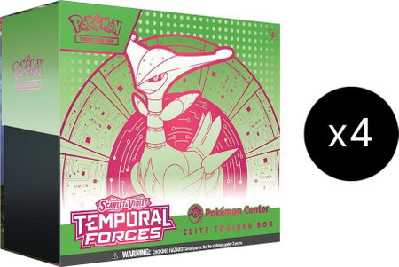 Temporal Forces Pokemon Center Elite Trainer Box Case (Exclusive) [Iron Leaves] - SV05: Temporal Forces Pokémon trading card