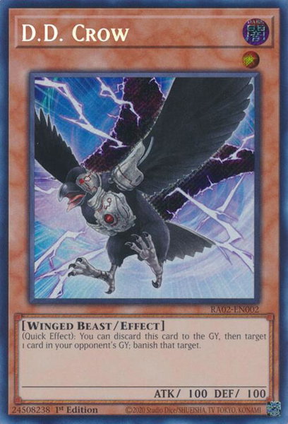 D.D. Crow (Secret Rare) trading card from 25th Anniversary Rarity Collection II D.D. Crow (Secret Rare) - 25th Anniversary Rarity Collection II YuGiOh trading card