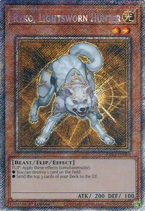 Ryko, Lightsworn Hunter (Platinum Secret Rare) - 25th Anniversary Rarity Collection II (RA02) #RA02-EN003 - Platinum Secret Rare YuGiOh Trading Card