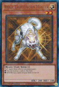Ryko, Lightsworn Hunter (PUR) - 25th Anniversary Rarity Collection II (RA02) #RA02-EN003 - Prismatic Ultimate Rare YuGiOh Trading Card