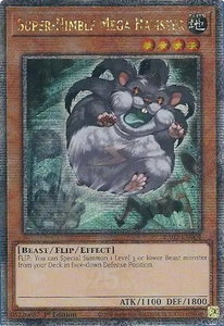 Super-Nimble Mega Hamster (Quarter Century Secret Rare) - 25th Anniversary Rarity Collection II (RA02) #RA02-EN004 - Quarter Century Secret Rare YuGiOh Trading Card