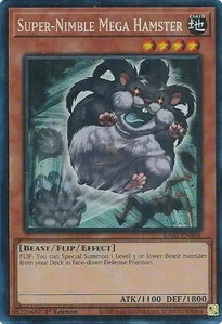 Super-Nimble Mega Hamster (PCR) - 25th Anniversary Rarity Collection II (RA02) #RA02-EN004 - Prismatic Collector's Rare YuGiOh Trading Card