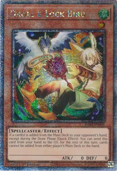 Droll & Lock Bird (Alternate Art) (Quarter Century Secret Rare) - 25th Anniversary Rarity Collection II YuGiOh trading card