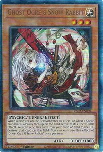 Ghost Ogre & Snow Rabbit (Alternate Art) (PUR) - 25th Anniversary Rarity Collection II (RA02) #RA02-EN009 - Prismatic Ultimate Rare YuGiOh Trading Card