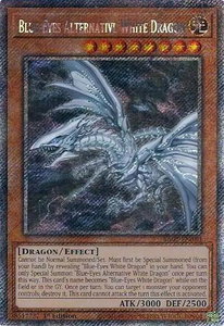 Blue-Eyes Alternative White Dragon (Platinum Secret Rare) - 25th Anniversary Rarity Collection II (RA02) #RA02-EN010 - Platinum Secret Rare YuGiOh Trading Card