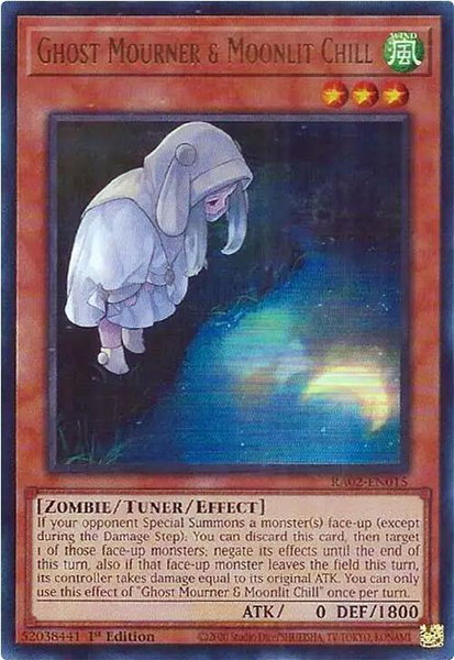 Ghost Mourner & Moonlit Chill (Alternate Art) (UR) trading card from 25th Anniversary Rarity Collection II Ghost Mourner & Moonlit Chill (Alternate Art) (UR) - 25th Anniversary Rarity Collection II YuGiOh trading card