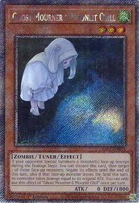 Ghost Mourner & Moonlit Chill (Alternate Art) (Platinum Secret Rare) - 25th Anniversary Rarity Collection II (RA02) #RA02-EN015 - Platinum Secret Rare YuGiOh Trading Card