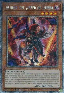 Aluber the Jester of Despia (Platinum Secret Rare) - 25th Anniversary Rarity Collection II (RA02) #RA02-EN016 - Platinum Secret Rare YuGiOh Trading Card