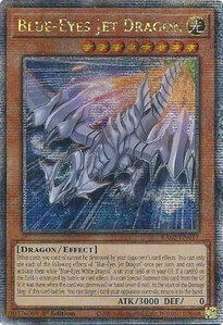 Blue-Eyes Jet Dragon (Quarter Century Secret Rare) - 25th Anniversary Rarity Collection II (RA02) #RA02-EN017 - Quarter Century Secret Rare YuGiOh Trading Card