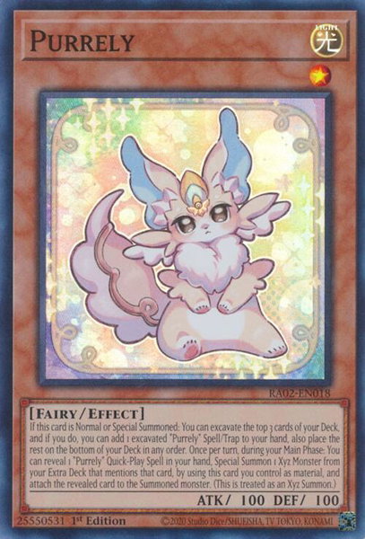 Purrely trading card from 25th Anniversary Rarity Collection II Purrely - 25th Anniversary Rarity Collection II YuGiOh trading card