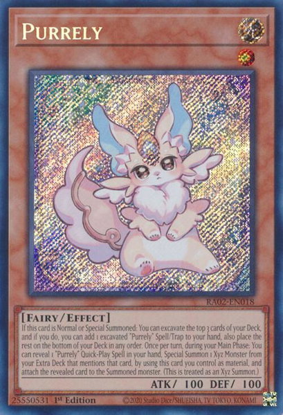Purrely (Secret Rare) trading card from 25th Anniversary Rarity Collection II Purrely (Secret Rare) - 25th Anniversary Rarity Collection II YuGiOh trading card