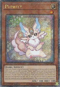 Purrely (Quarter Century Secret Rare) - 25th Anniversary Rarity Collection II (RA02) #RA02-EN018 - Quarter Century Secret Rare YuGiOh Trading Card