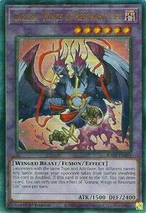 Garura, Wings of Resonant Life (PUR) - 25th Anniversary Rarity Collection II (RA02) #RA02-EN024 - Prismatic Ultimate Rare YuGiOh Trading Card