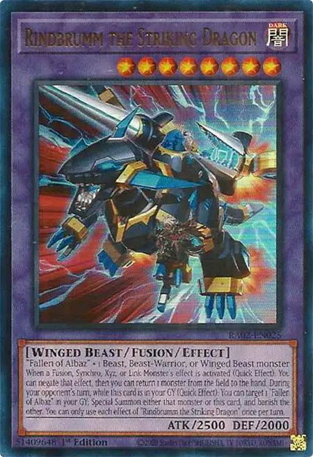 Rindbrumm the Striking Dragon (UR) - 25th Anniversary Rarity Collection II YuGiOh trading card