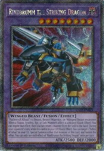 Rindbrumm the Striking Dragon (Platinum Secret Rare) - 25th Anniversary Rarity Collection II (RA02) #RA02-EN025 - Platinum Secret Rare YuGiOh Trading Card