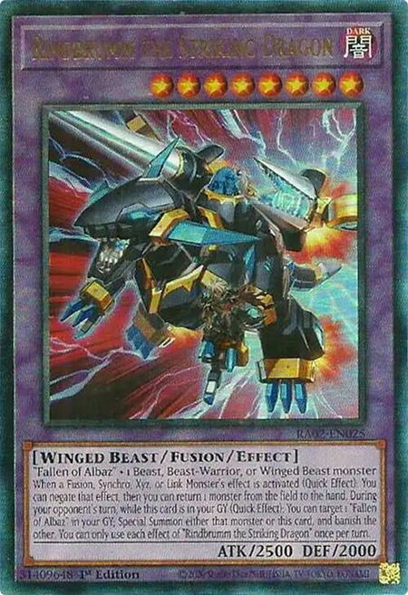 Rindbrumm the Striking Dragon (PUR) - 25th Anniversary Rarity Collection II YuGiOh trading card